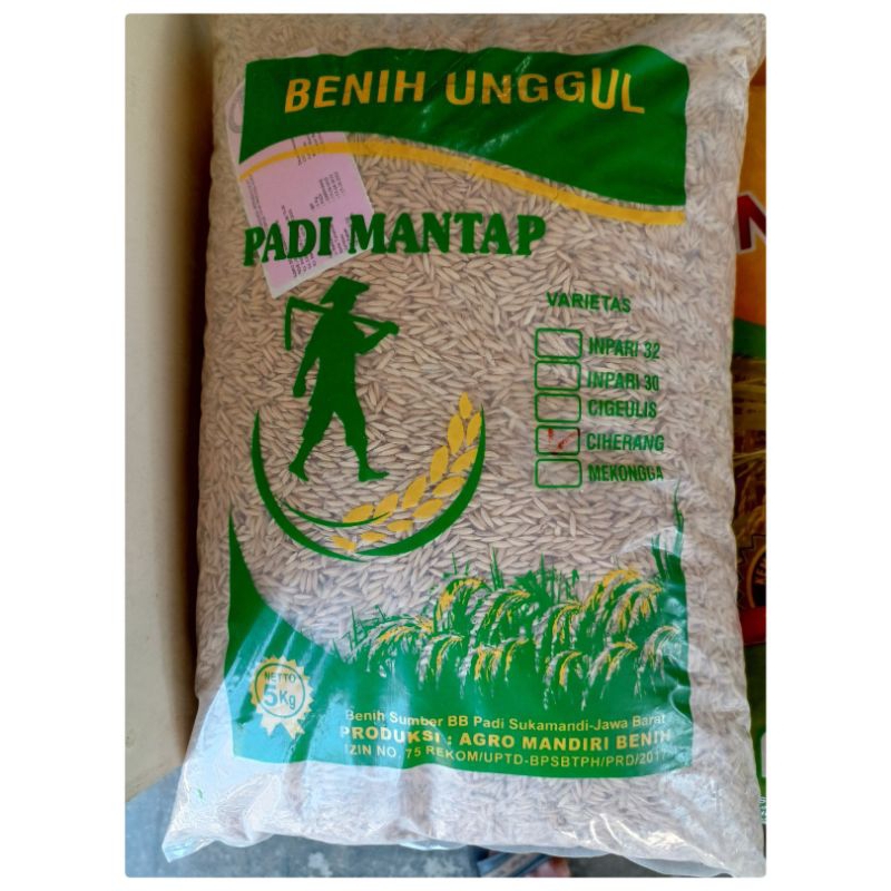 Benih Padi Ciherang Label Ungu Agro Mandiri 5Kg