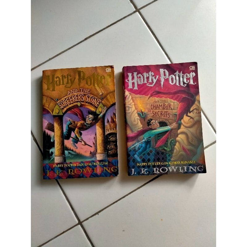 ORIGINAL,HARGA SATUAN. HARRY POTTER DAN BATU BERTUAH JILID 1 & HARRY POTTER KAMAR RAHASIA JILID 2