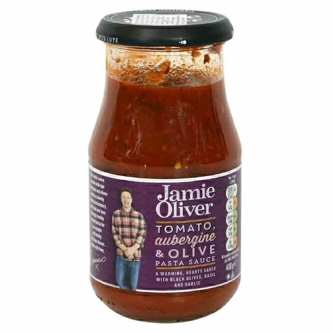 

JAMIE OLIVER Tomato, Aubergine & Olive Pasta Sauce 400g