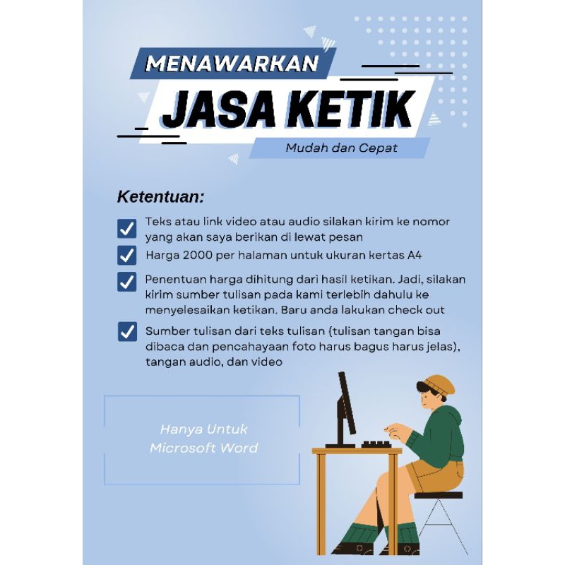 Jasa Ketik Microsoft Word