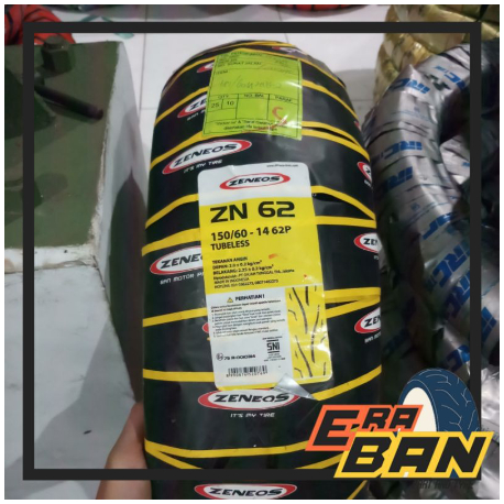 PAKET BAN LUAR ZENEOS ZN 62 150 60 RING 14 DAN 120 70 RING 14 TUBELESS