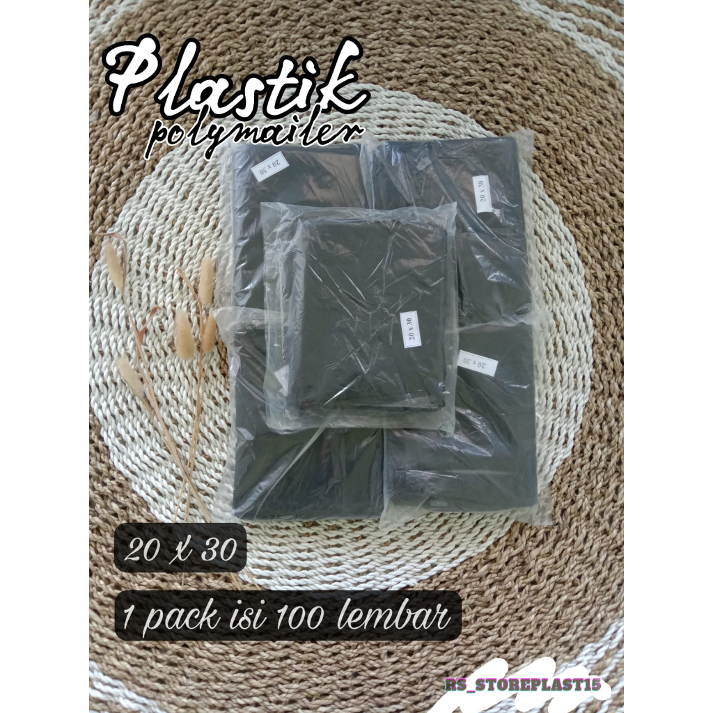 

Plastik polymailer hitam LDPE 25X35 isi 100 -plastik bungkus pecking online