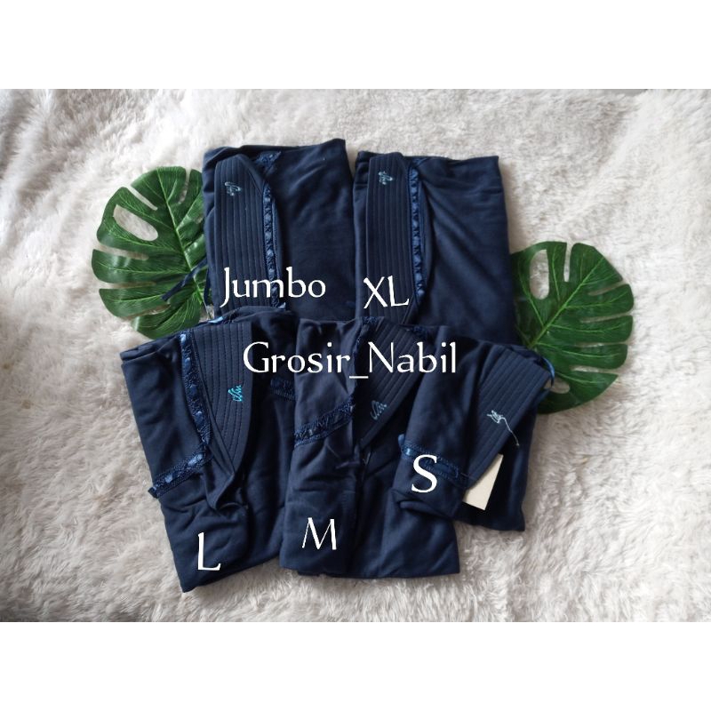 Jilbab Sekolah Anak Navy Serut Pita Paud TK SD SMP SMA