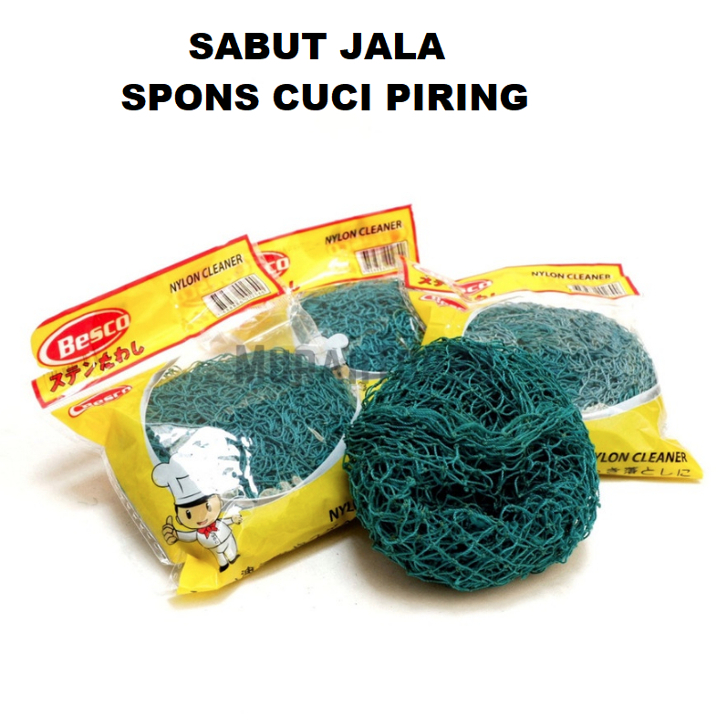 [DEASHOP] SABUT JALA CUCI PIRING - SPONS JARING SABUT JARING CUCI PIRING - SPON CUCI PIRING NYLON JA