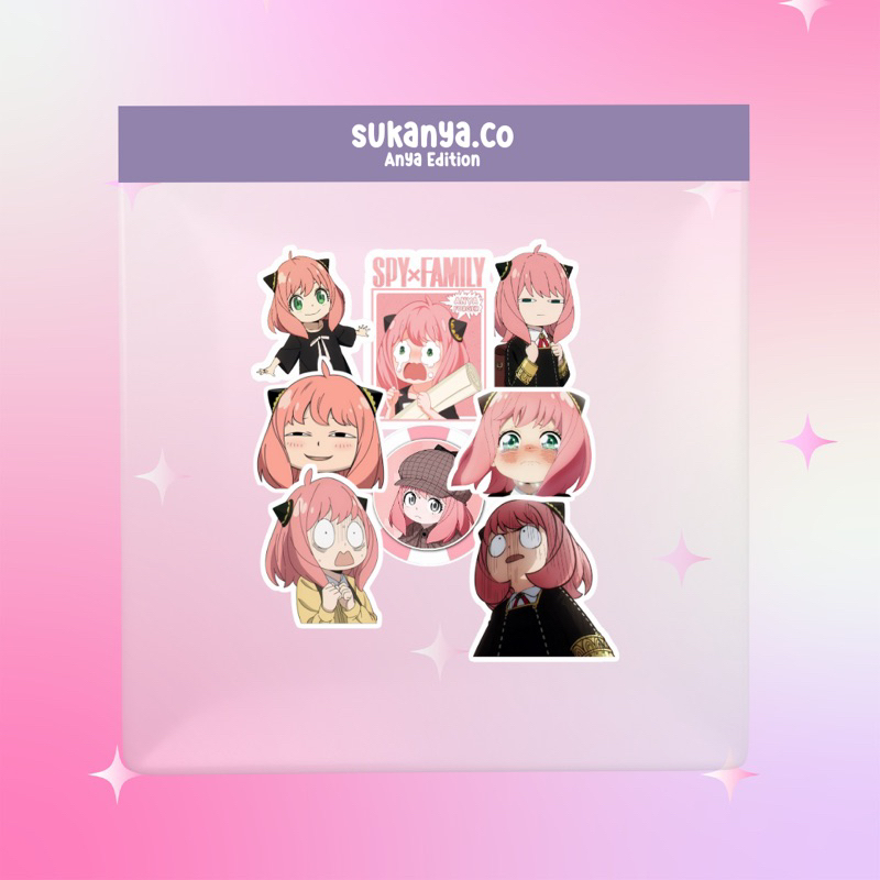 

sticker aesthetic anya edition ukuran A6