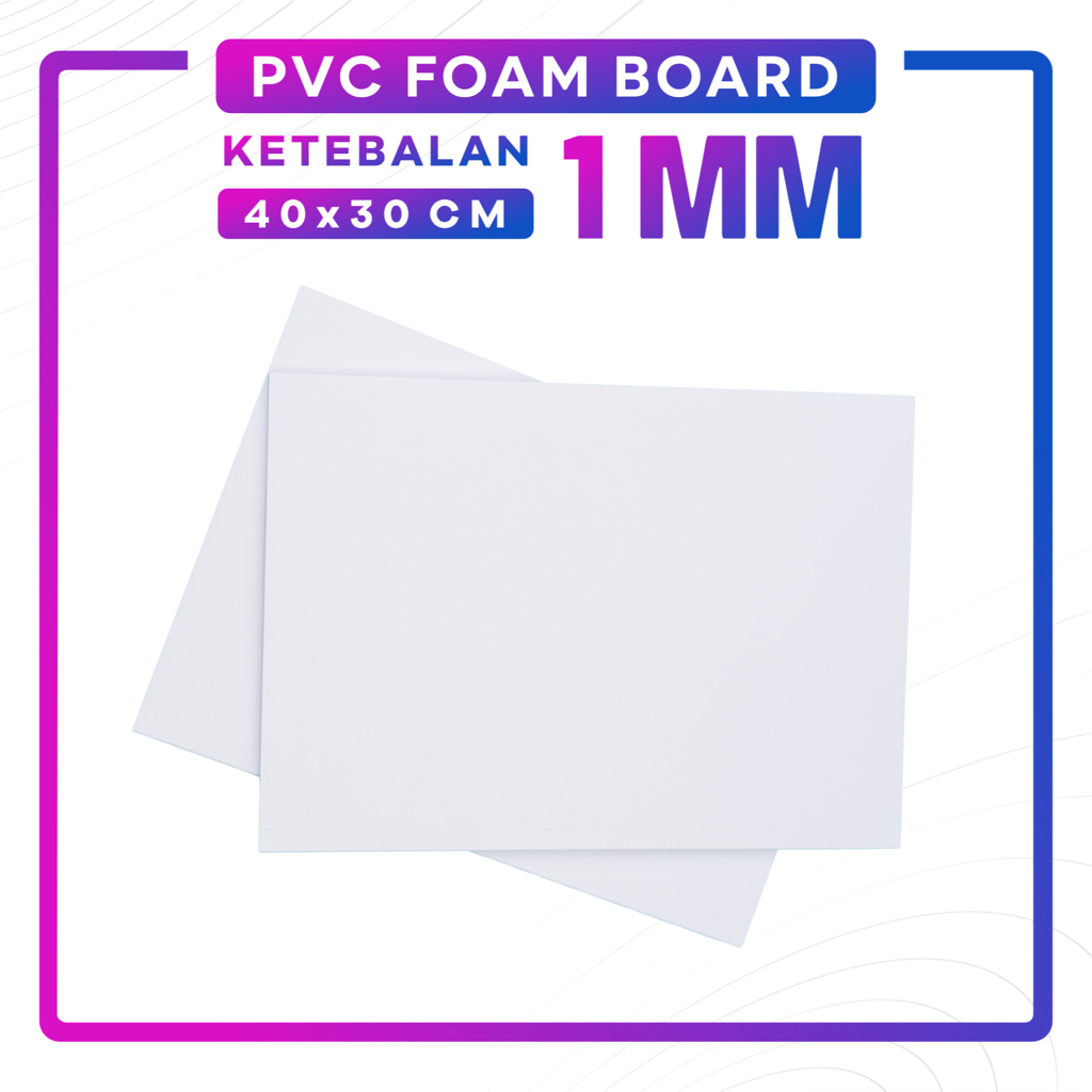 

PVC Board 1mm A3 40x 30 cm / PVC Foam Board / Bahan Maket