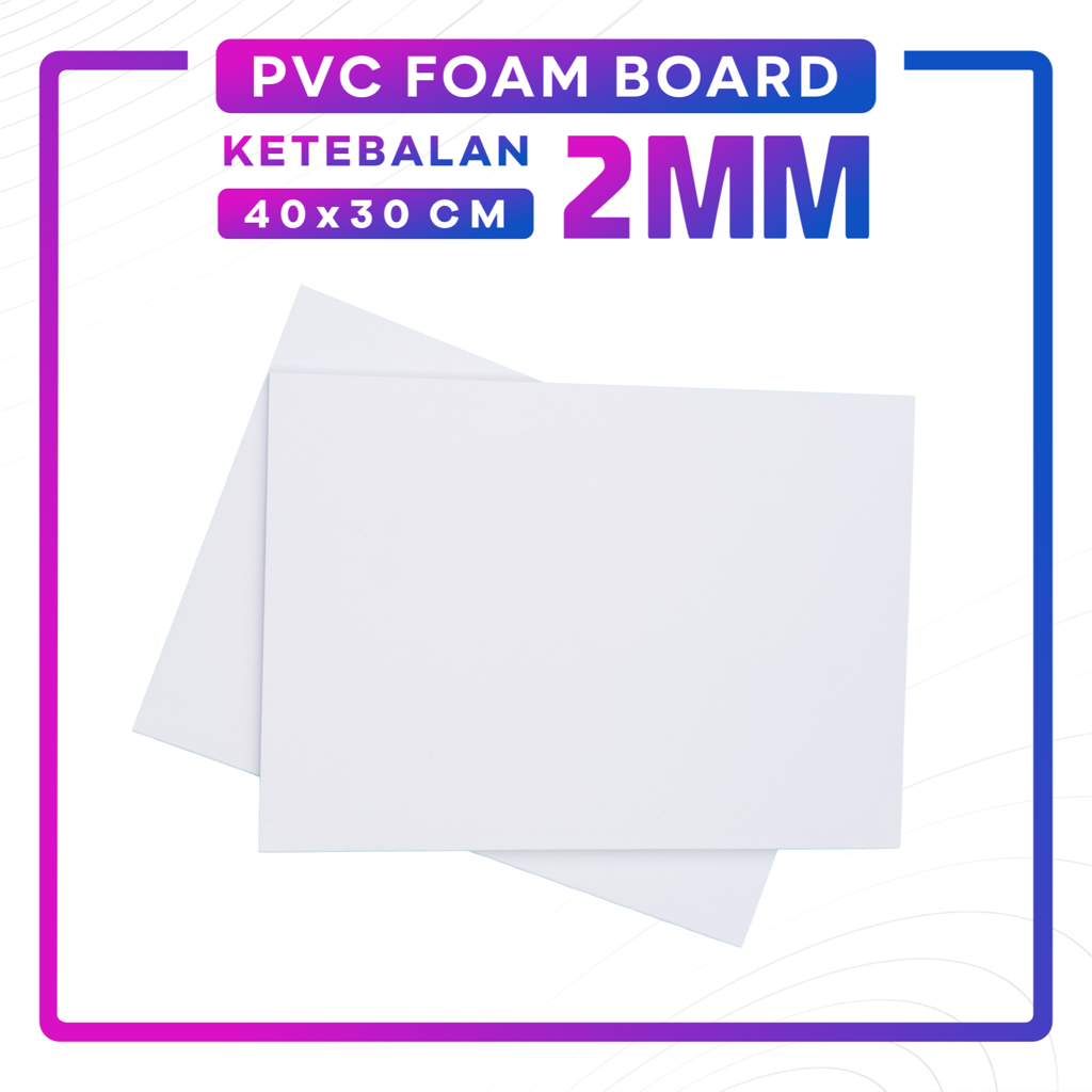 

PVC Board 2mm A3 40 x 30 cm / PVC Foam Board / Bahan Maket