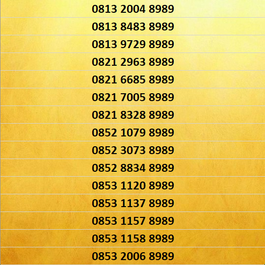 Nomor Cantik Simpati - Kartu AS Double AB - 89 - 8989