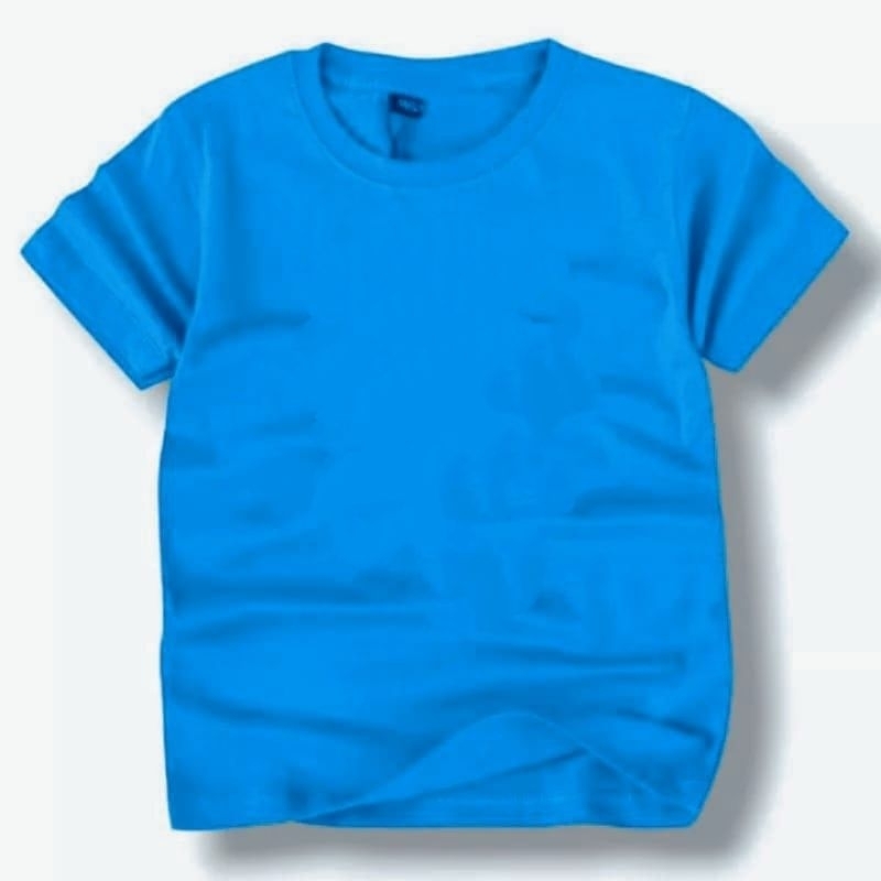 Kaos polos anak kaos anak polos unisex warna random katun