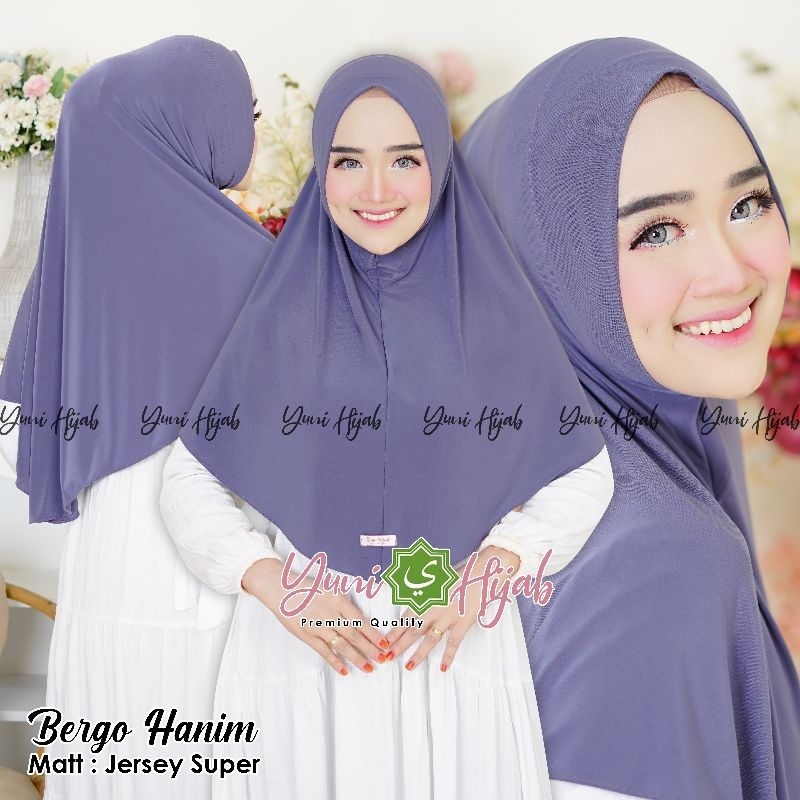 bergo hanin instan/bergo nonpad semi jumbo/bergo instan