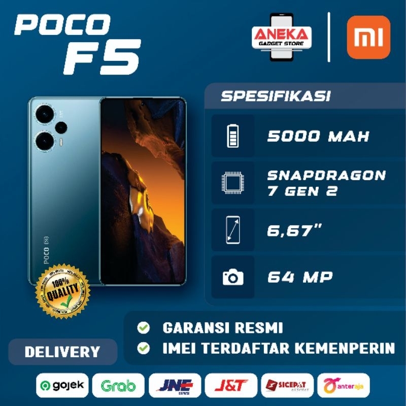 Poco F5 5G 12GB/256GB Garansi Resmi Xiaomi
