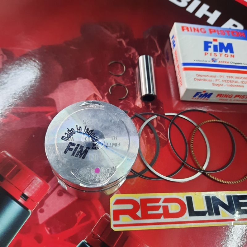 FIM77 PISTON SEHER KIT HONDA VARIO 125 FIM IZUMI 52,4 PIN 13 REDLINE