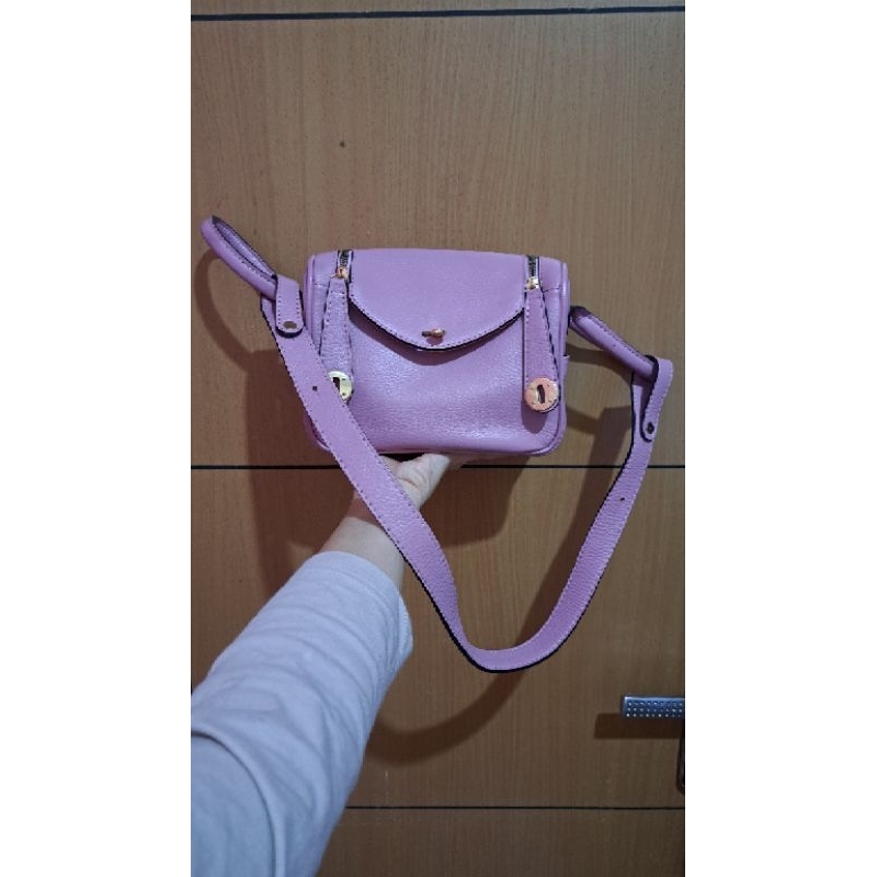 sling kulas ala lindy pink nude/lilac preloved