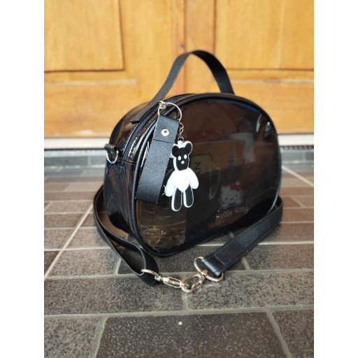 Tas Mika pvc selempang Anisa / Tas mika pvc Kekinian / Tas Wanita Terbaru (free gantungan)