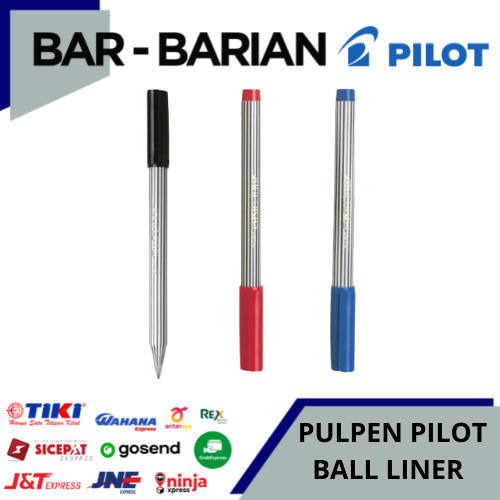 PULPEN PILOT BALLINER / BALLPOINT PILOT BALL LINER ( ECER MURAH ) - Biru