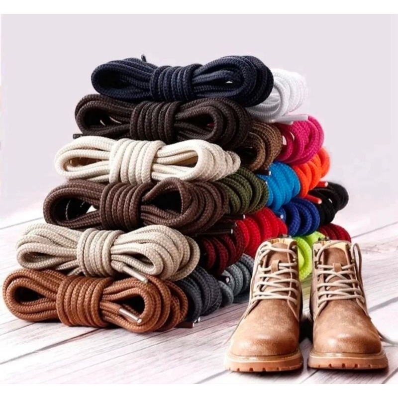 Tali Sepatu Bulat Cotton Shoelace PDL PDH Boots Dokmart Sapety DLL