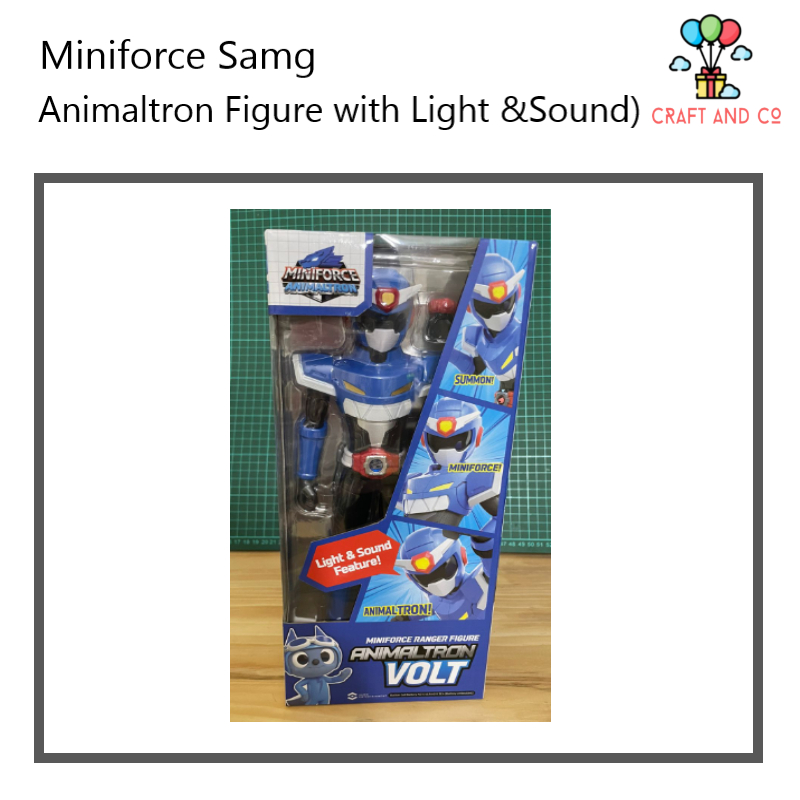 Mainan figure Miniforce Animaltron light and sound besar Samg Volt/Max/Sammy/Lucy/Jackey kado anak