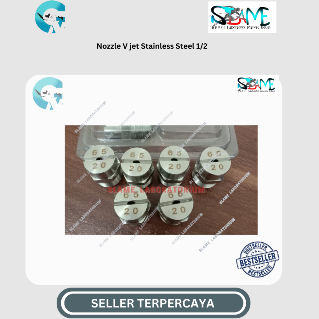 Nozzle V jet Stainless Steel - Vee Jet spray nozzle 1/2