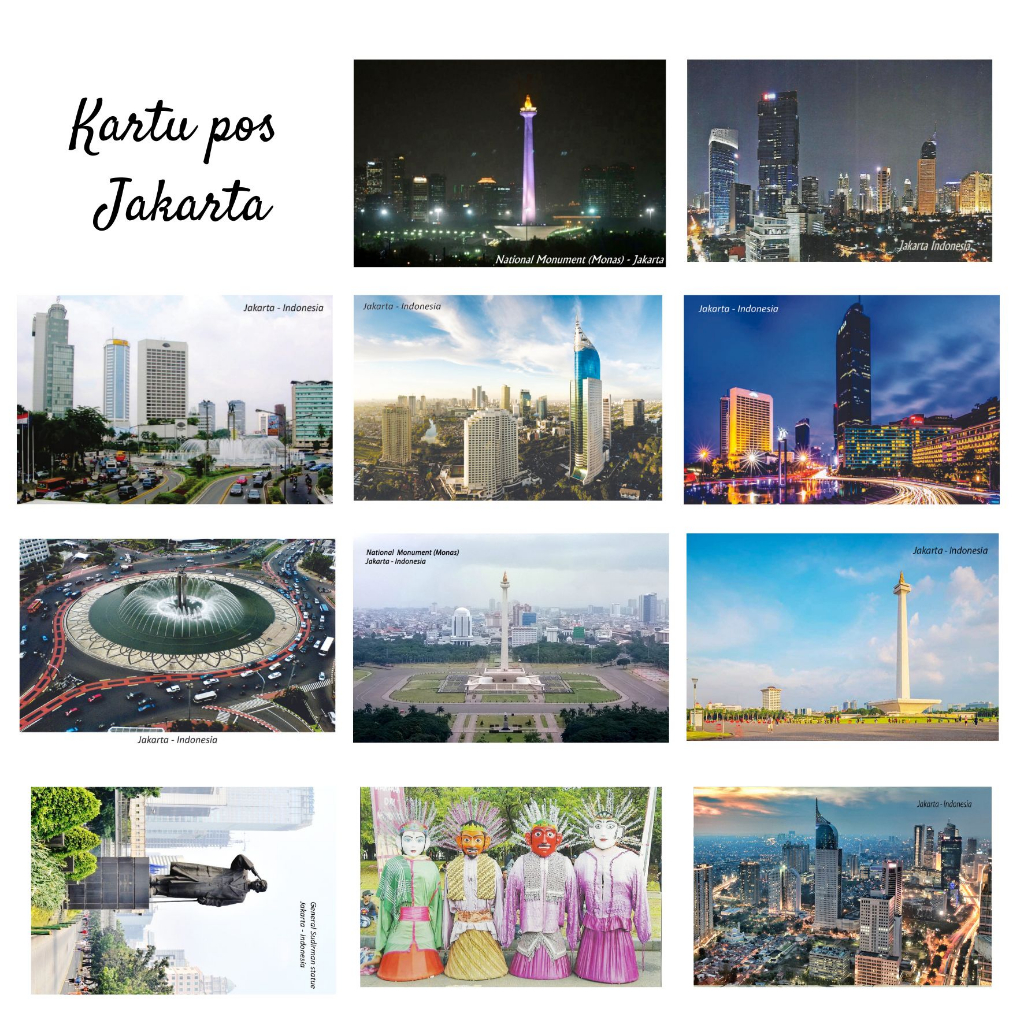 

MC- Kartu pos kartupos kota Jakarta / Jakarta city postcard