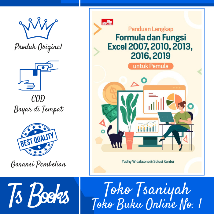 Buku Komputer Panduan Lengkap Formula Dan Fungsi Excel 2007, 2010, 2013, 2016, 2019 Buku Komputer Le