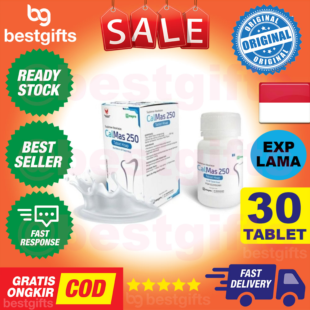 Gigikbunga Calmas Cal Mas Suplemen Kesehatan Kalsium Peninggi Badan 30 Tablet Hisap