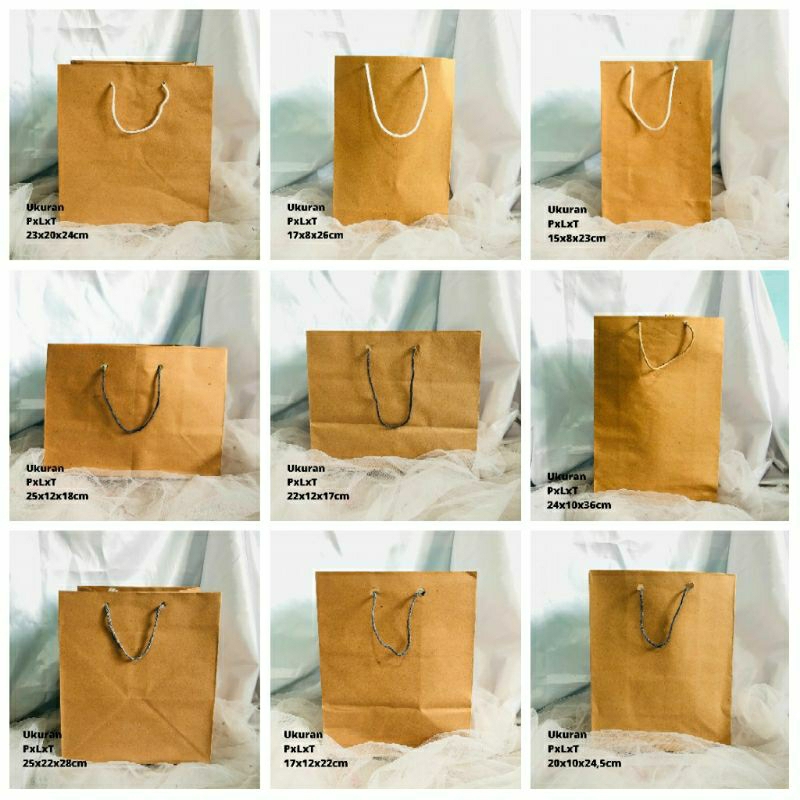 

PAPER BAG coklat Taskertas/tastali/tastenteng/hampers/gift/kado