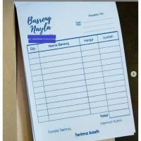 

Custom Nota Invoice / Bon Toko/ Surat Jalan /Tanda terima Custom / Cetak Bon Toko /Nota Toko Custom