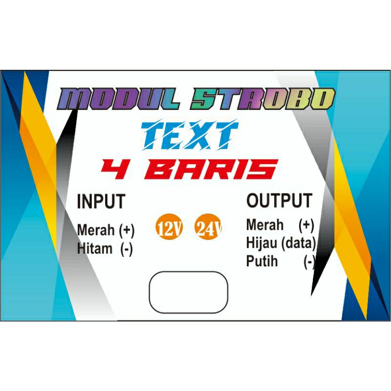 Modul Strobo Running Text 4 baris