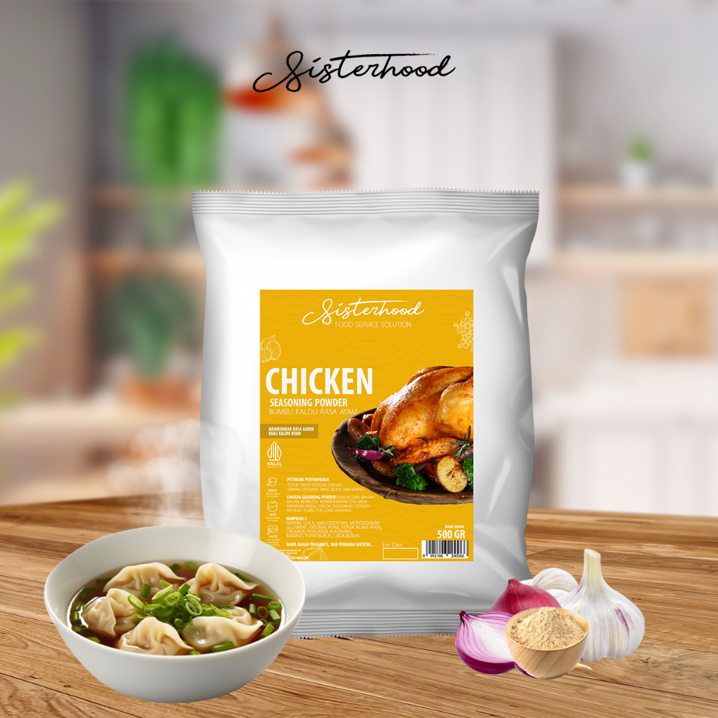 

Bumbu Kaldu Ayam 500gr - Sisterhood Chicken Seasoning Powder 500gr