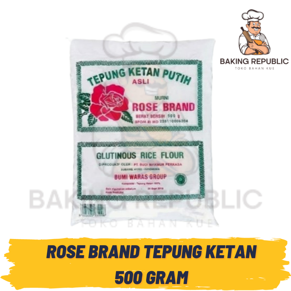 

ROSE BRAND | TEPUNG KETAN PUTIH | 500 GRAM