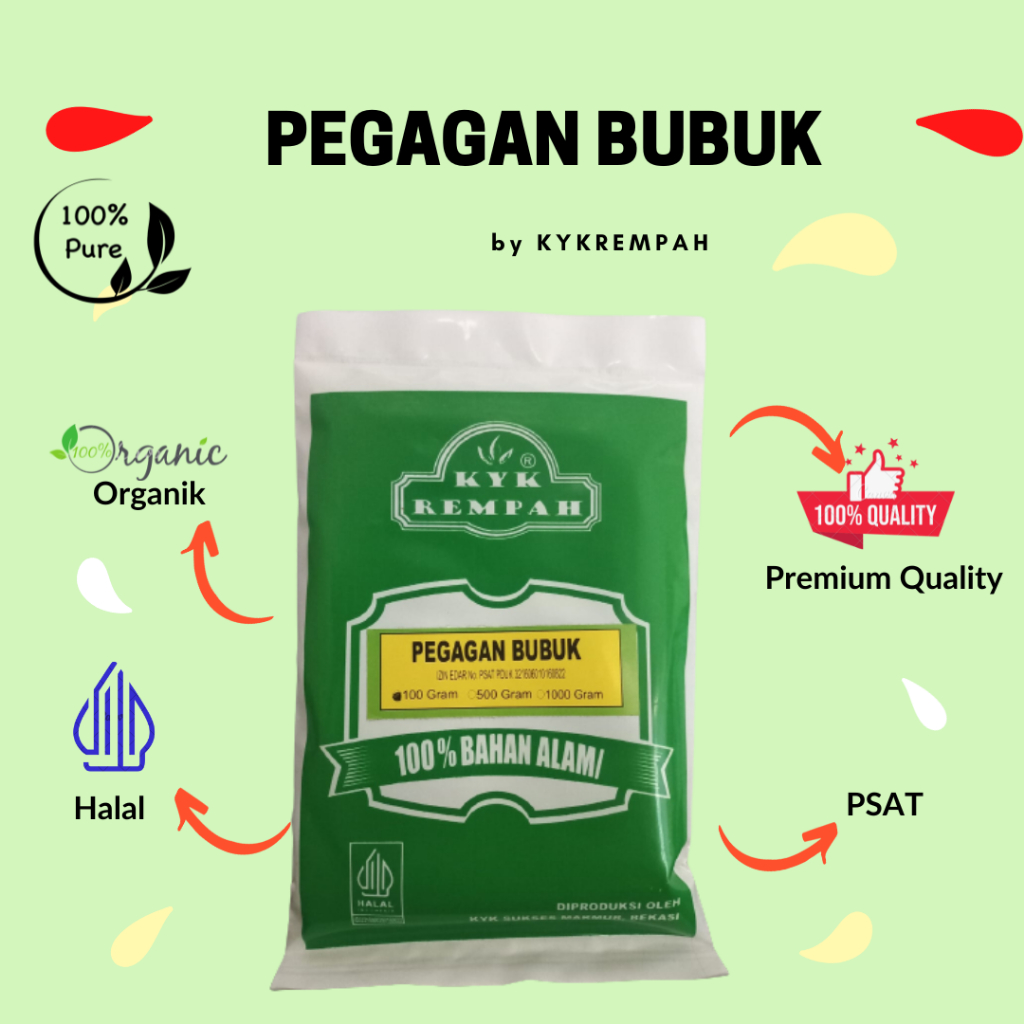 

Pegagan Bubuk Murni [ 100 gram]