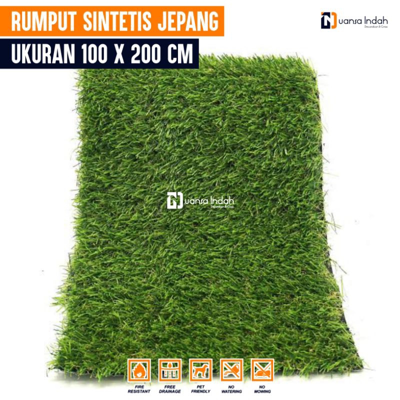 RUMPUT SINTETIS JEPANG UKURAN 100x200 CM