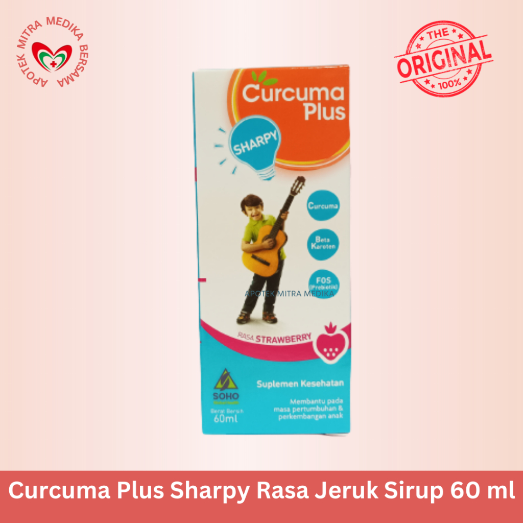 

Curcuma Plus Sharpy Rasa Jeruk Sirup 60 ml