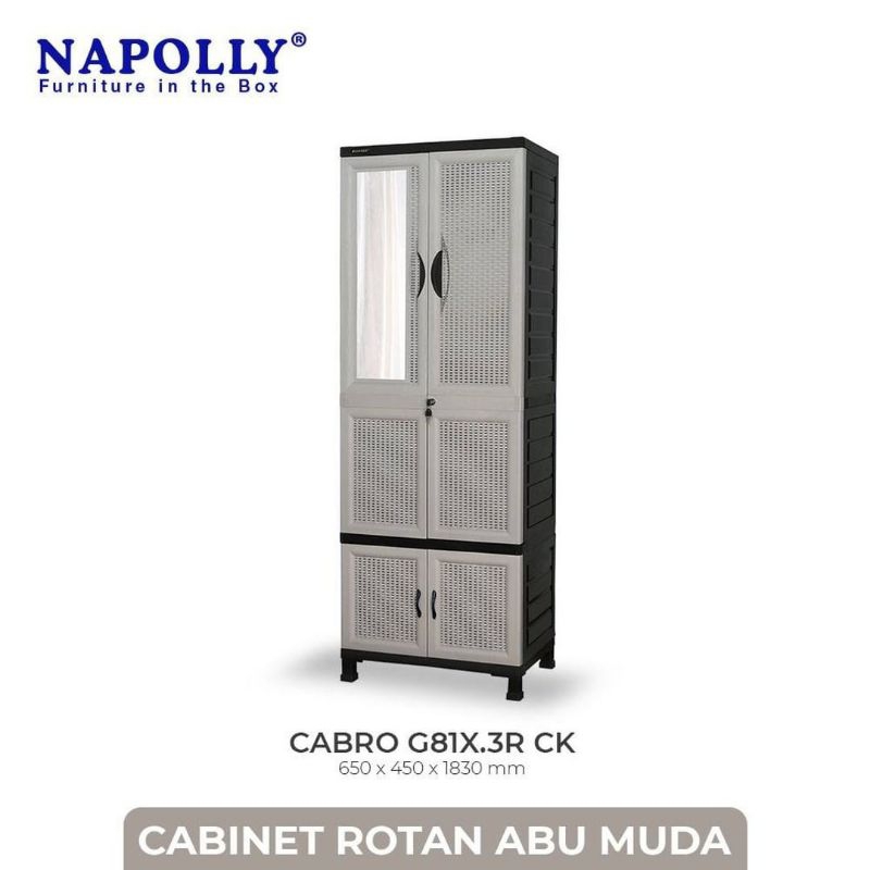 LEMARI 4 SUSUN GANTUNG NAPOLLY CABRO G81X. 3R.CK