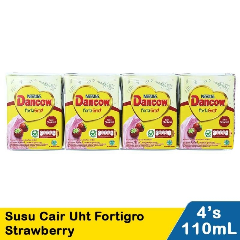 

Nestle Dancow Fortigro Susu Uht Anak Rasa Stroberi 4X110mL