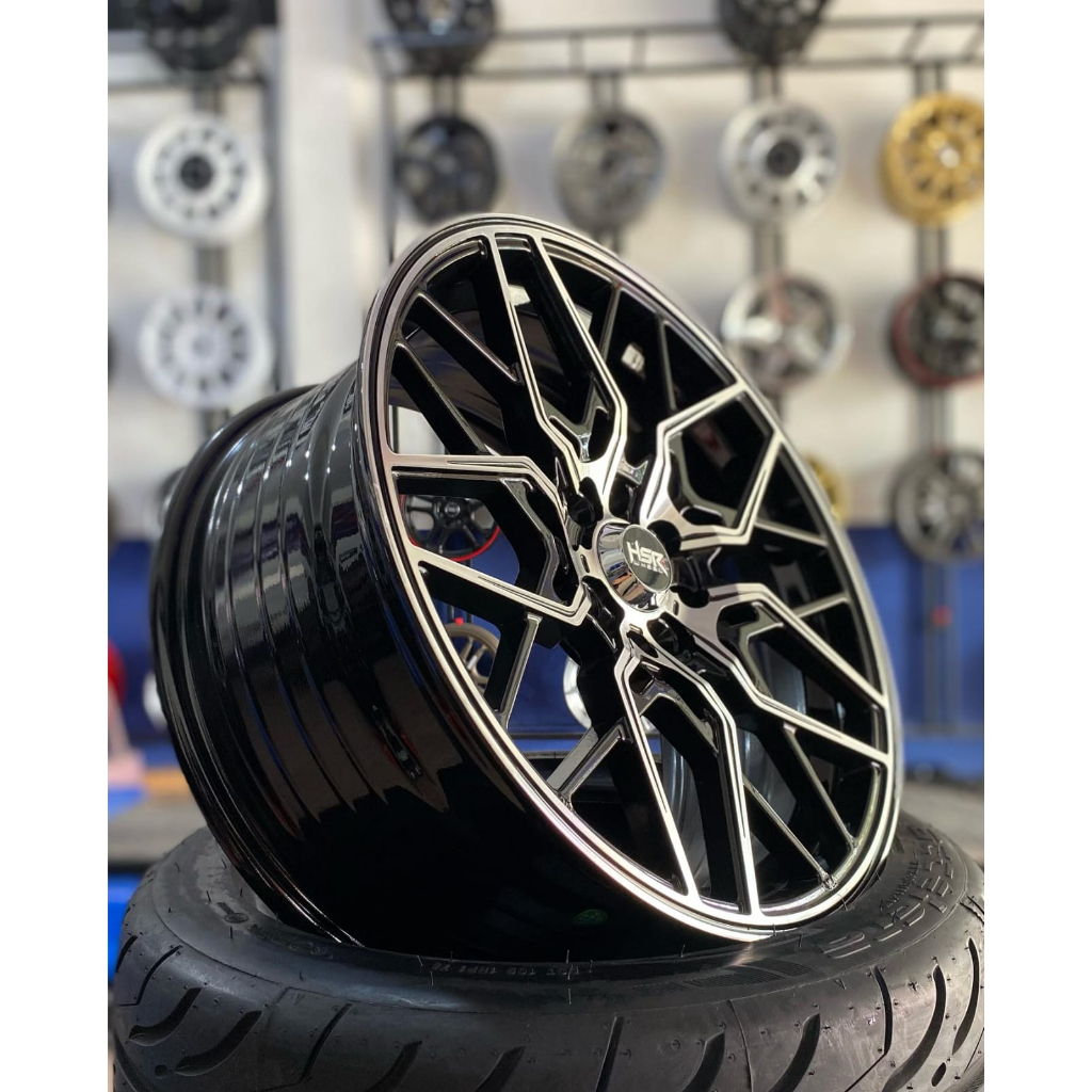 VELG  RACING TWO TONE RING 17 LUBANG 4 VELG HSR MALUK