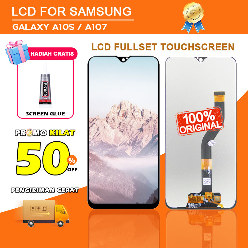 LCD Samsung GALAXY A10S A107 Fullset Touchscreen HP Touch Screen Layar Sentuh Ponsel Lengkap Versi T