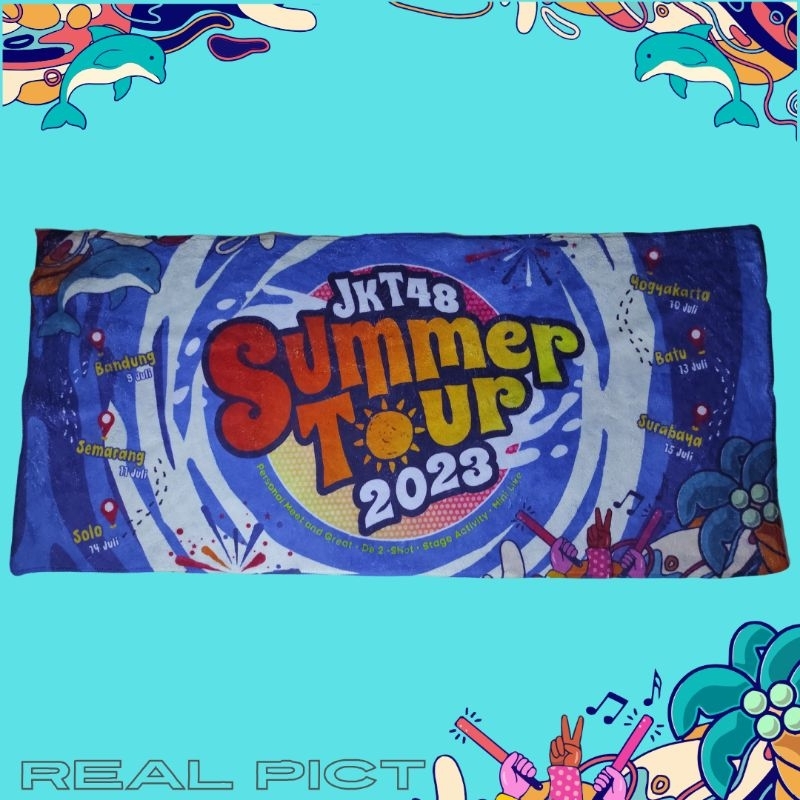 [READY] HANDUK TOWEL JKT48 SUMMER TOUR 2023 (fan made) Towel Oshi