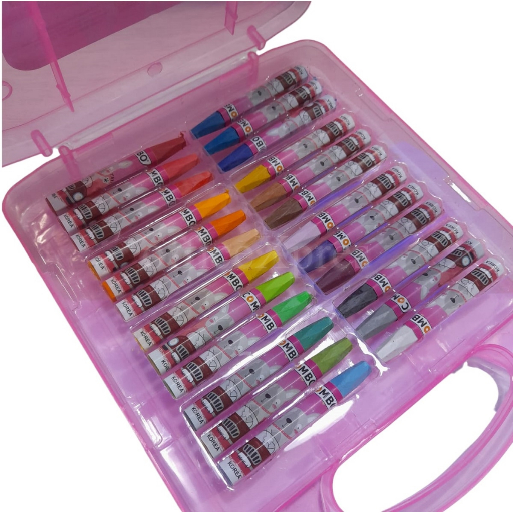 

HJK Krayon 24 Warna / Oil Pastel Crayon 24 Colours / Krayon Besar Combo