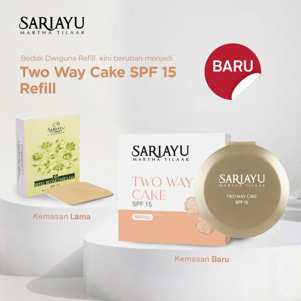 SARIAYU REFILL TWO WAY CAKE SPF 15 || REFILL BEDAK DWIGUNA