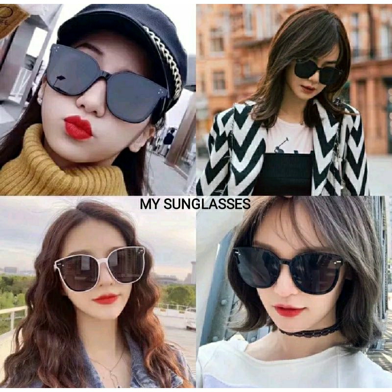 NEW BLACK SUNGLASSES DOTS - KACAMATA HITAM - KACAMATA PANTAI - Kacamata Putih - KACA MATA KEREN WANI