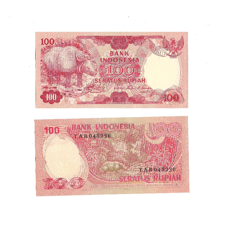 Uang kuno Indonesia 100 Rupiah Seri Emisi 1977
