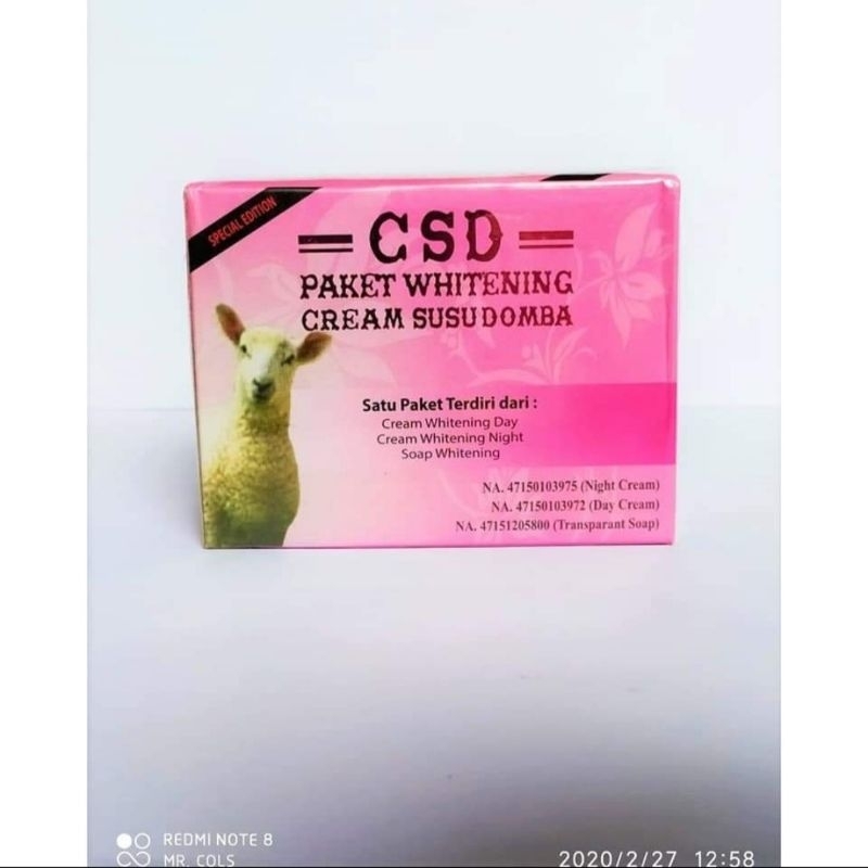 Cream Susu Domba CSD MDS Original BPOM