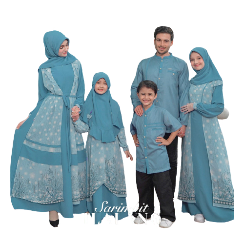 Gamis Rauna Motif Bunga RGF 13