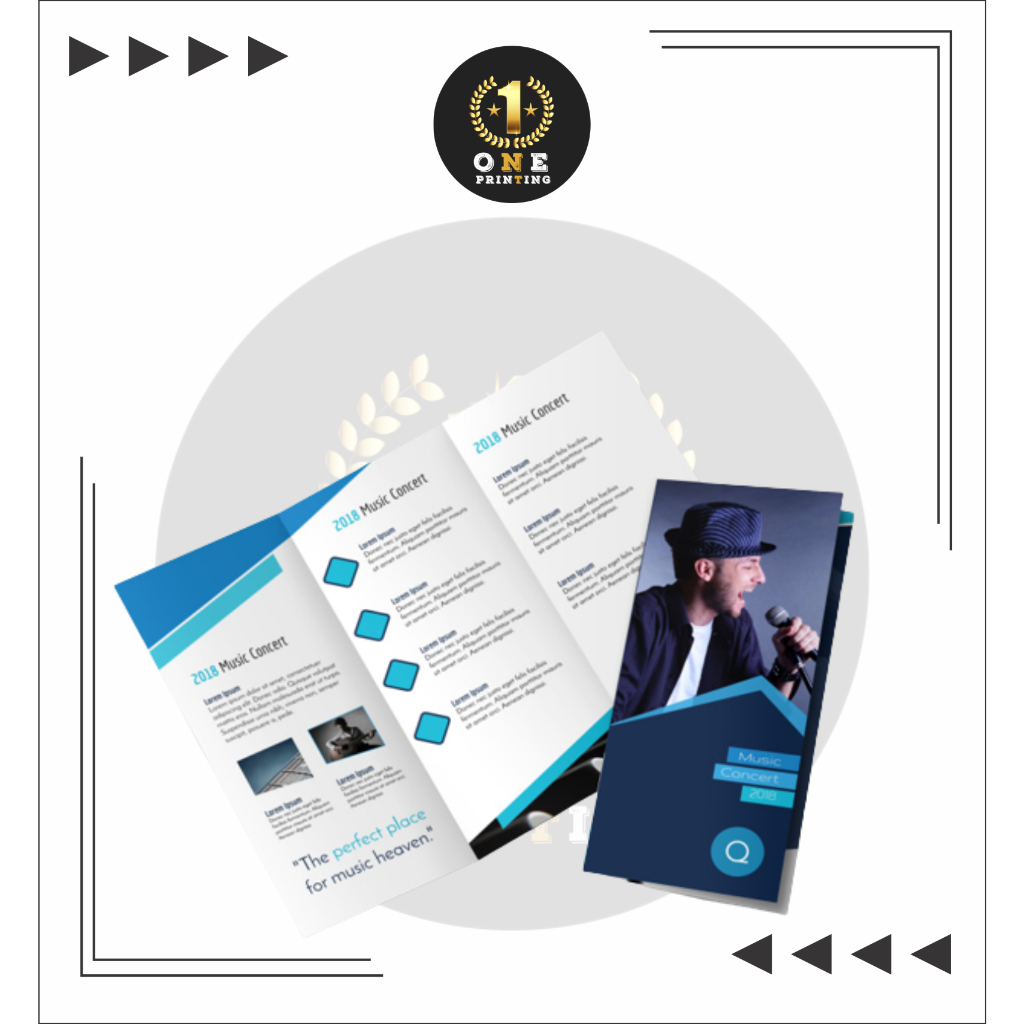 

Cetak Brosur Lipat | Leaflet - ART Paper Ukuran F4 2 Muka