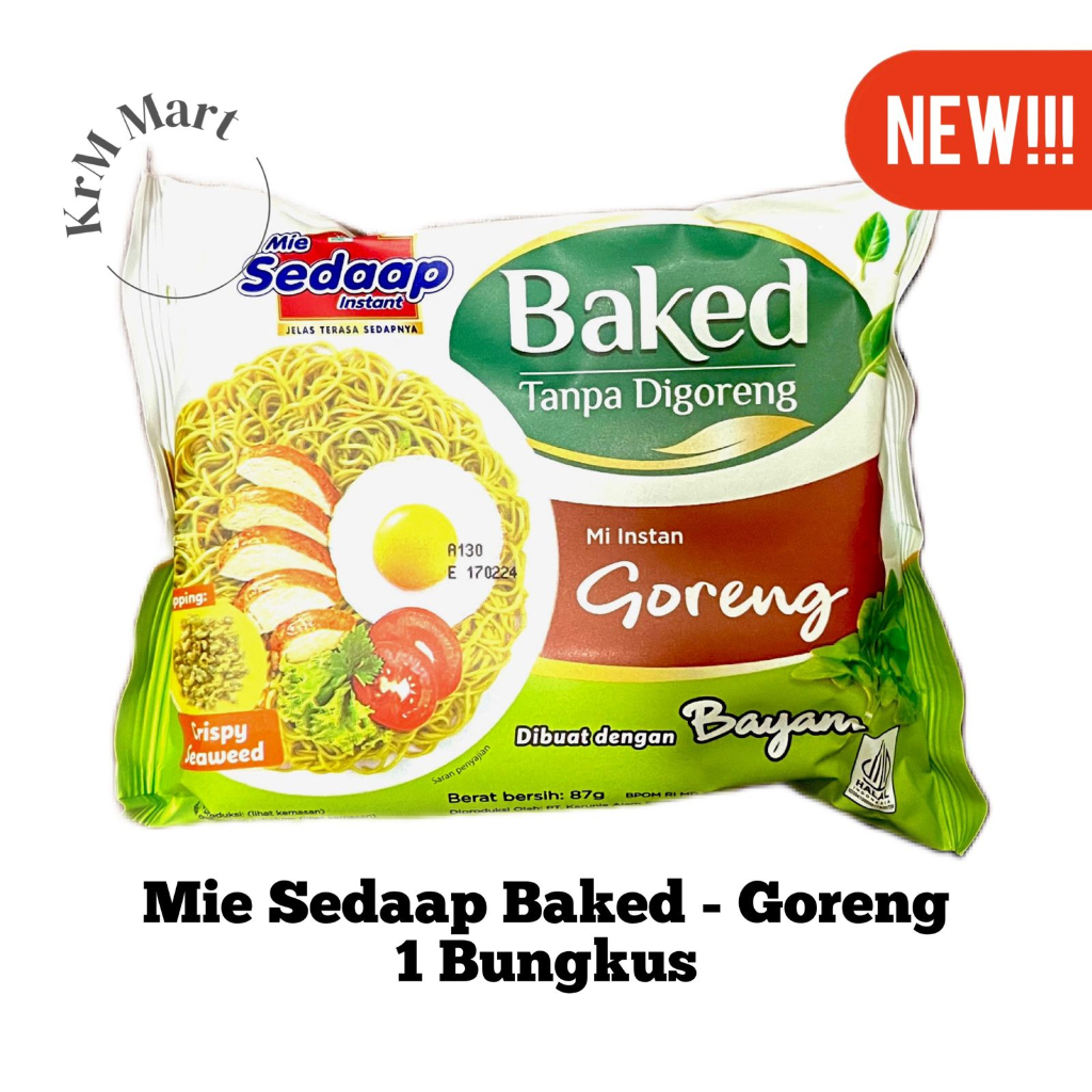 

Mie Sedap Baked Goreng 1 bungkus mi sedaap tanpa digoreng