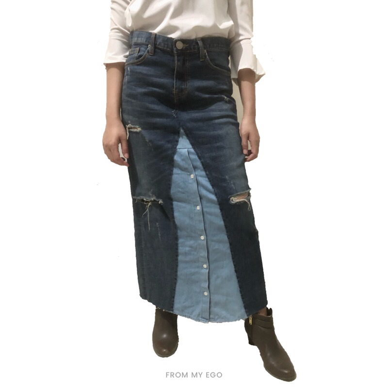 SALE Rok Jeans Panjang Reworked