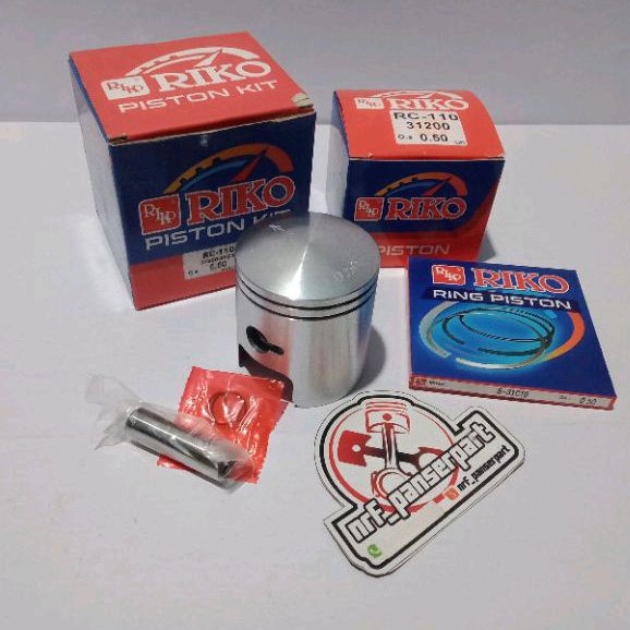 PISTON KIT SEHER SET RING SUZUKI RC 110 CRYSTAL TORNADO GS 110  RC110 OS/OVER SIZE STANDAR STD/25/50