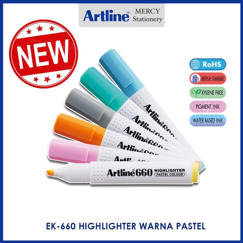 

Highlighter Marker Artline Pastel Colour