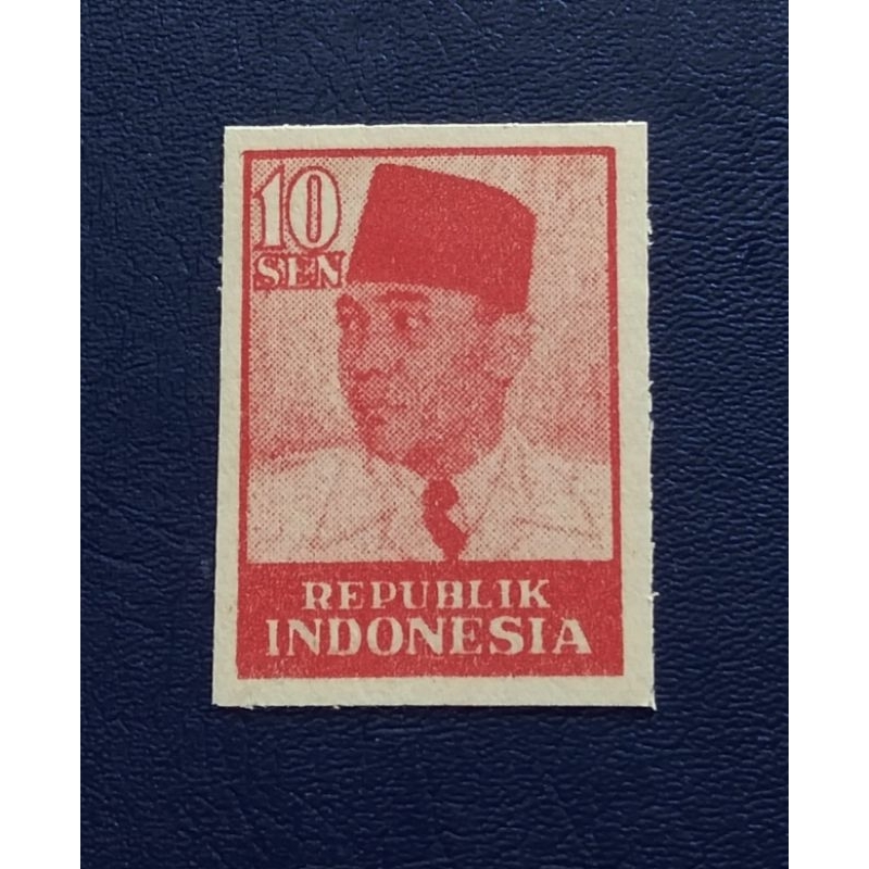 

Prangko Lawas Seri REVOLUSI Presiden Soekarno Th 1949 Tanpa Perforasi